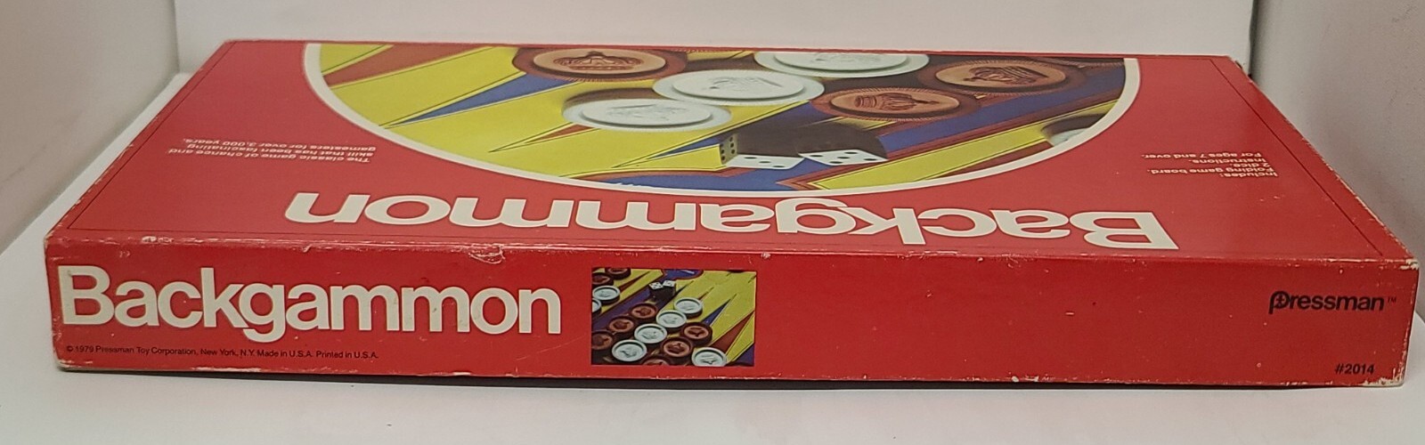 Backgammon Folding Game Board 2 Dice Instructions 1979 Classic Chance ...