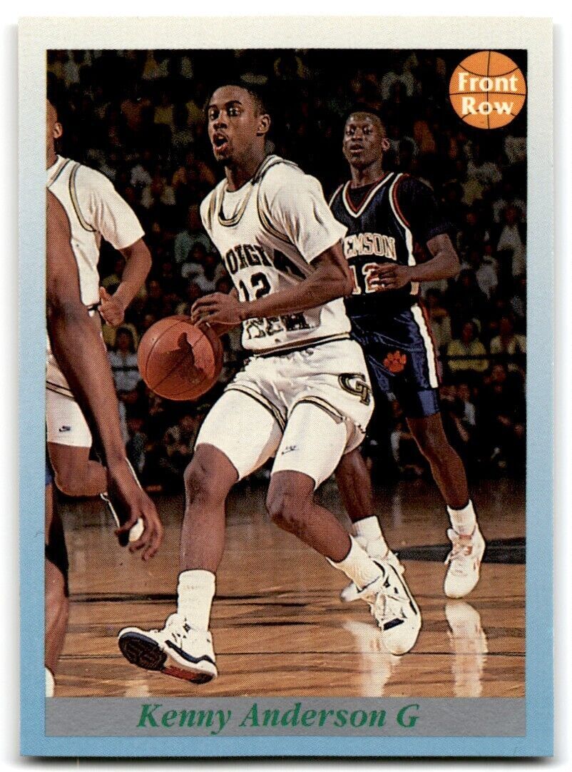 FILA 1991 92 Front Row Premier Kenny Anderson reti Georgia Tech giacche gialle #2