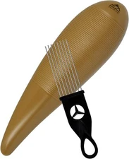 EASTROCK Guiro Instrument 3.3"x12" Fish Shaped Latin Percussion Instrument with