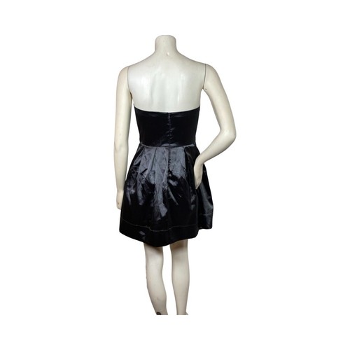 Charlotte Russe Strapless Satin Party Homecoming Prom Dress Size 5 Gray Pleated - Picture 6 of 13