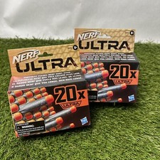 Lot of 2 NERF Ultra 20x-Dart Refill Pack E6600 Farthest Flying Darts NEW Sealed