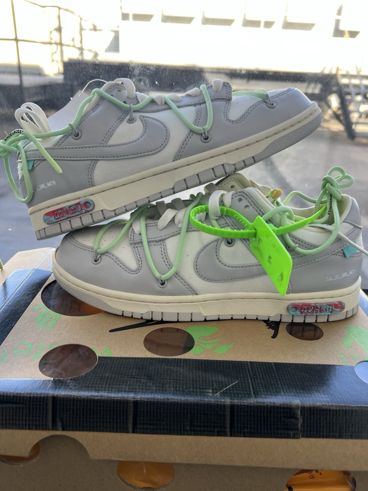 OFF WHITE X NIKE Taglia 9 Nike Off White x Dunk Low 07 di 50