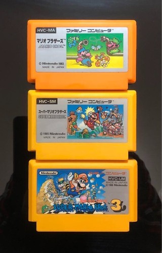 Mario Brothers , Super Mario Brothers 1 and 3 set Nintendo Famicom FC NES Tested