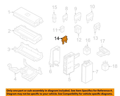 FORD OEM 03-19 E-150 Electrical Fuse Relay-Diode F5TZ14A604A