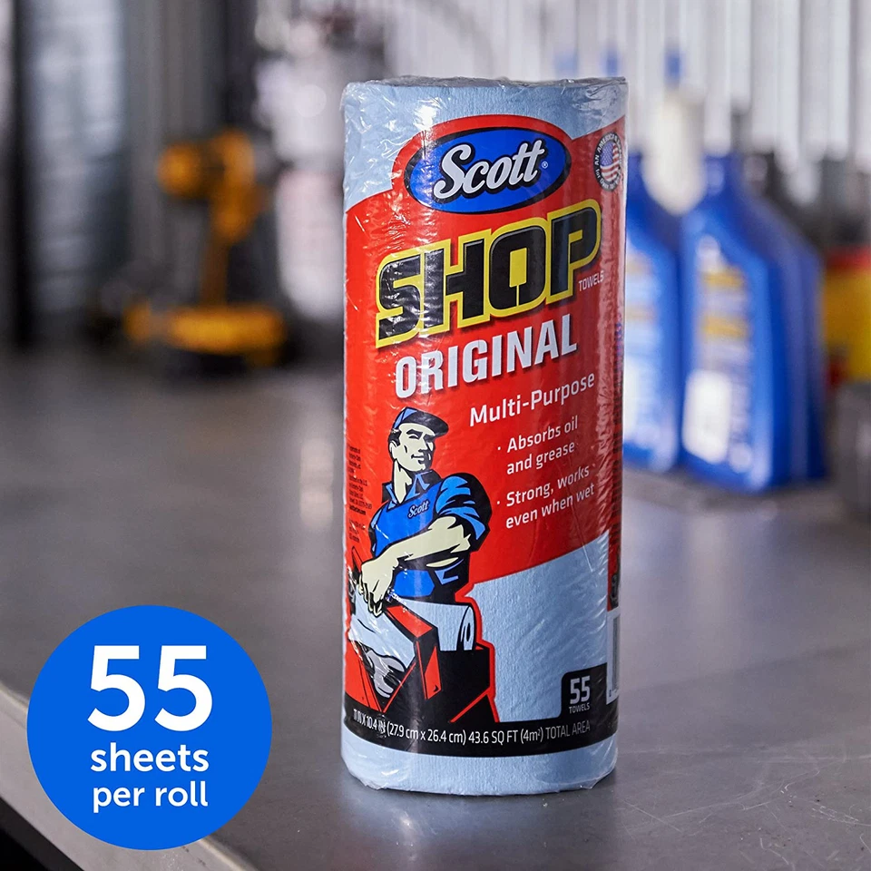 Toalhas Scott Shop Original (75130), Toalhas de Loja Azul, 1 Rolo/Pacote, 30 Pacotes/Caixa - Imagem 3 de 4