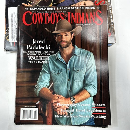 lot 5 COWBOYS & INDIANS Magazine Clint Eastwood kid rock DiCaprio - Picture 6 of 11