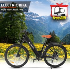 750W Motor Mountain Ebike 36V 10AH 26" Electric Bicycle 25MPH 35Miles 7-Speed
