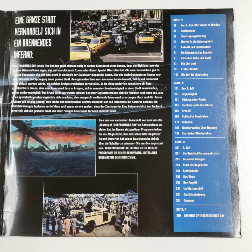 Laser Disk Disc - LD  - Independence Day  - 1997 Widescreen Edition - Bild 4 von 4