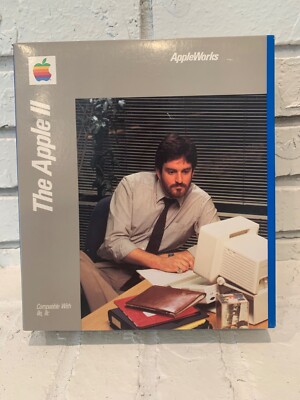 The Apple II Appleworks Big Box Only - COMPATIBLE WITH IIe, IIc Rare