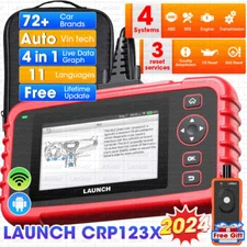 LAUNCH CRP123X Car OBD2 Scanner  FCA SGW SAS Calibration Throttle Reset Auto VIN