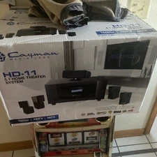 cayman media labs hd-11 5.1 a/v reciever Brand New Home ￼Theater In Box