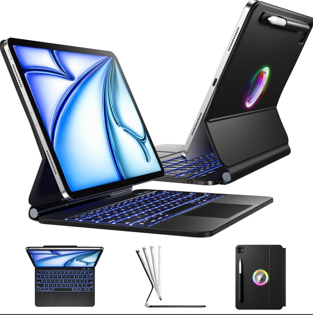 Slim IPad Air 11 Inch Keyboard Case for Enhanced Productivity-image