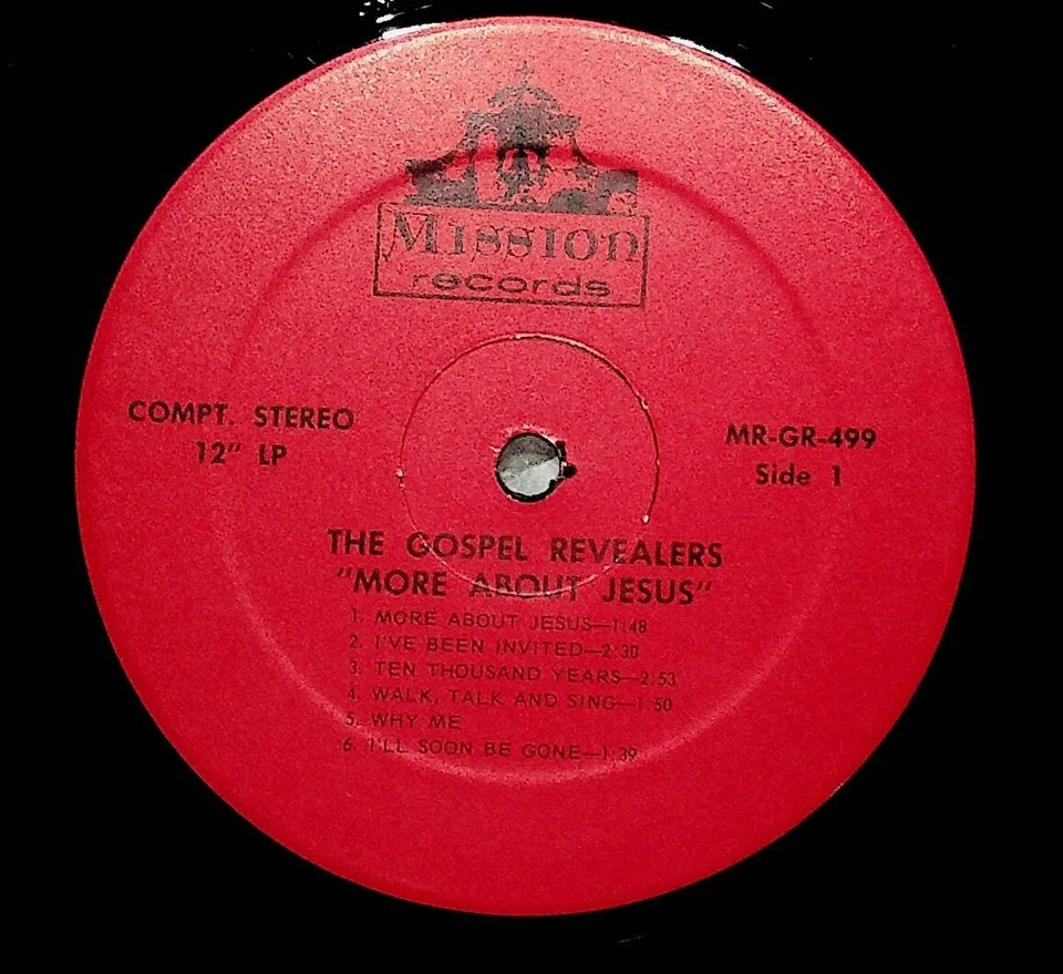 Athens Alabama Southern Gospel Revealers About Jesus Christian Vinyl LP Record Foto 3 de 4