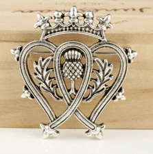 Luckenbooth Scottish Thistle Pin