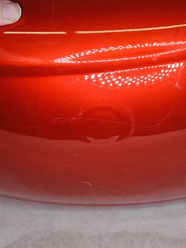 35023-0106 Vulcan 900 Rear Orange Fender Panel Fairing with Mount Bracket - Picture 7 of 16
