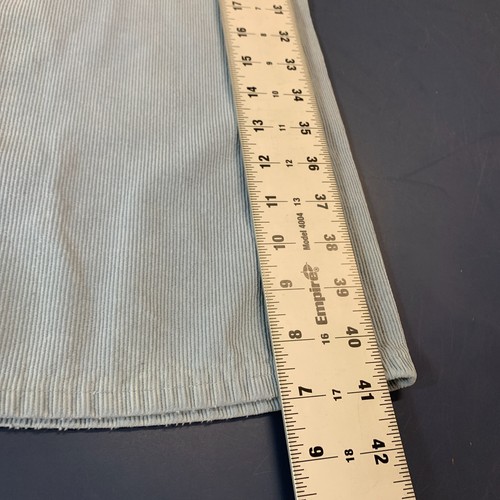 Vintage 70s Levis Corduroy Flared Pants Men Size 34x28 Baby Blue TALON ZIP USA by Levi's, $55.99 - Photo 19