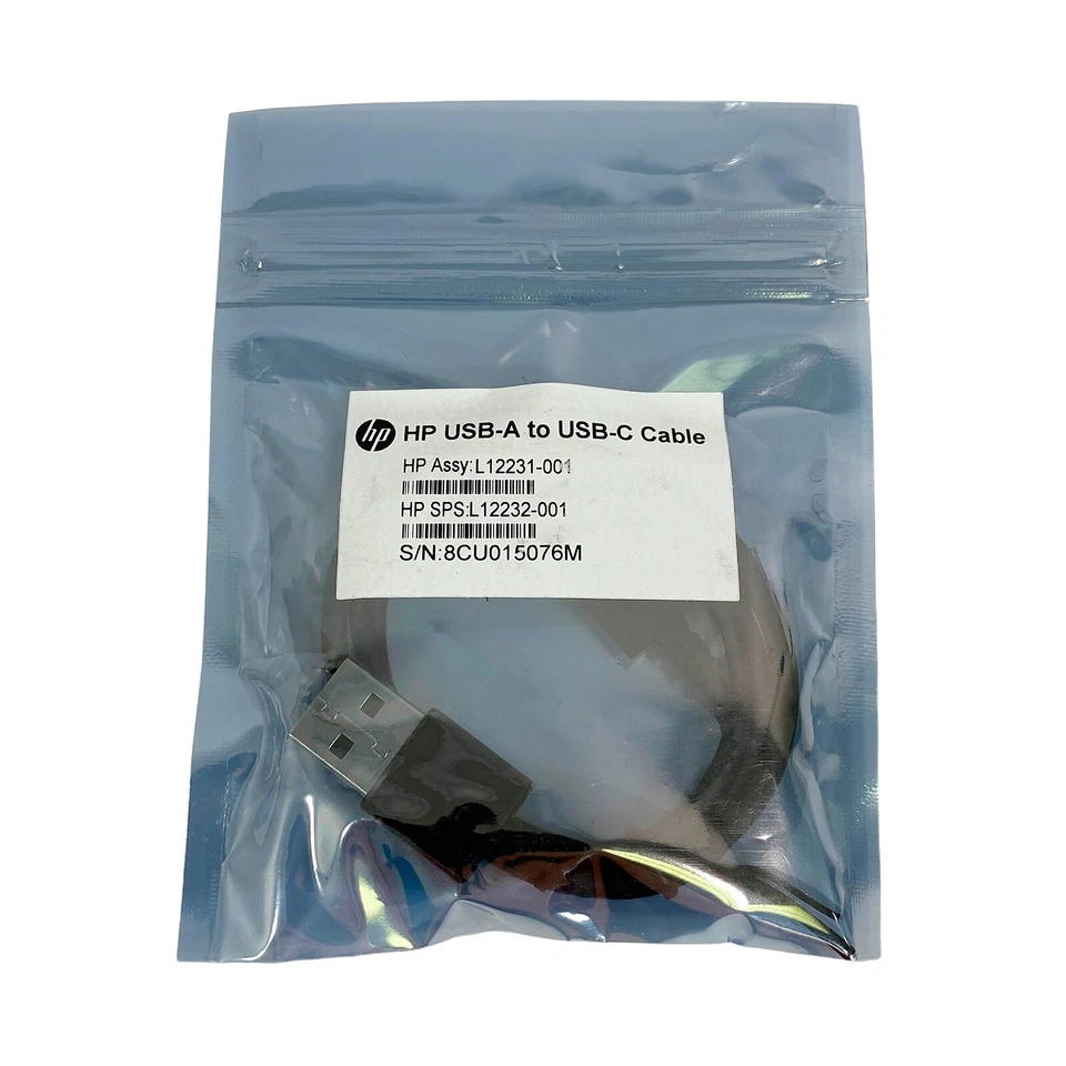 NEW Genuine HP USB-A Male to USB-C Male Cable L12231-001 L12232-001 - Image 4 of 4