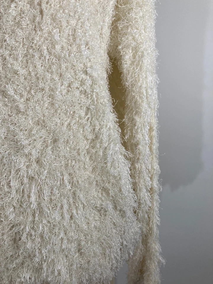 Suéter unisex issey miyake F/W2002 difuso plisado crema blanco roto Foto 4 de 4