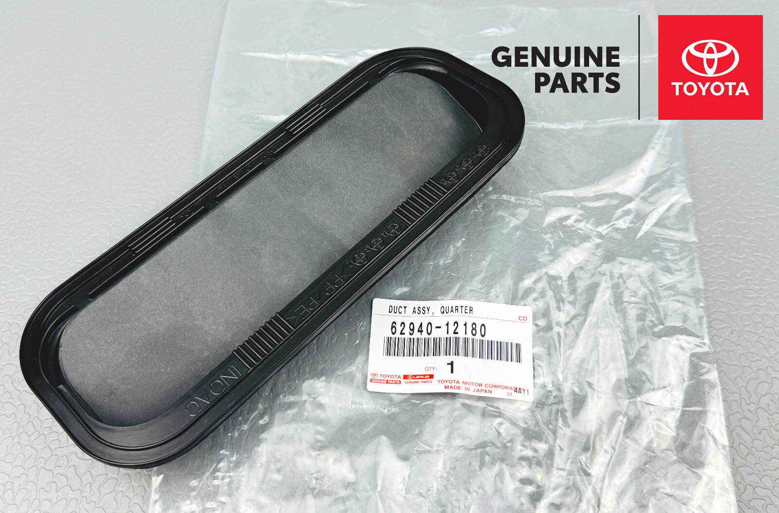 62940-12180 DUCT ASSY, QUARTER VENT, RH OR LH GENUINE TOYOTA 6294012180 ...