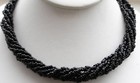 Vtg Designer Torsade Necklace Seed Bead Multi 7 Strand Choker Necklace Trifari  — photo 2