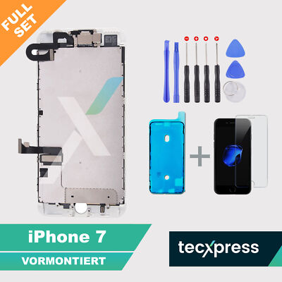 iPhone 7 Display VORMONTIERT Ersatz Retina Bildschirm LCD Touch Screen Weiß