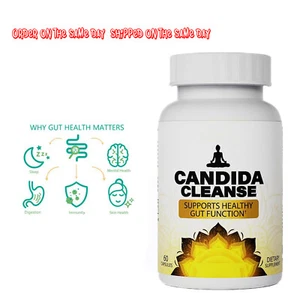 Candida Cleanse Gut & Appui aux colonies 60 Capsules pour femmes & Hommes, expédition rapide
