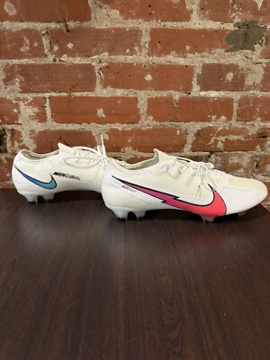 NIKE MERCURIAL VAPOR 13 ELITE FG. White/Hyper Jade/Flash Crimson