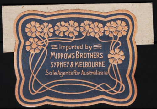 poster stamp Middows Brothers, Sydney & Melbourne (Art Nouveau Design) /0331