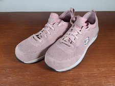 Skecher Bulklin-Balran Comp Toe Work Sneaker Air Cooled Memory Foam Pink Size 9