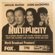 Multiplicity Movie Print Ad Advert Michael Keaton Andie MacDowell Tpa2