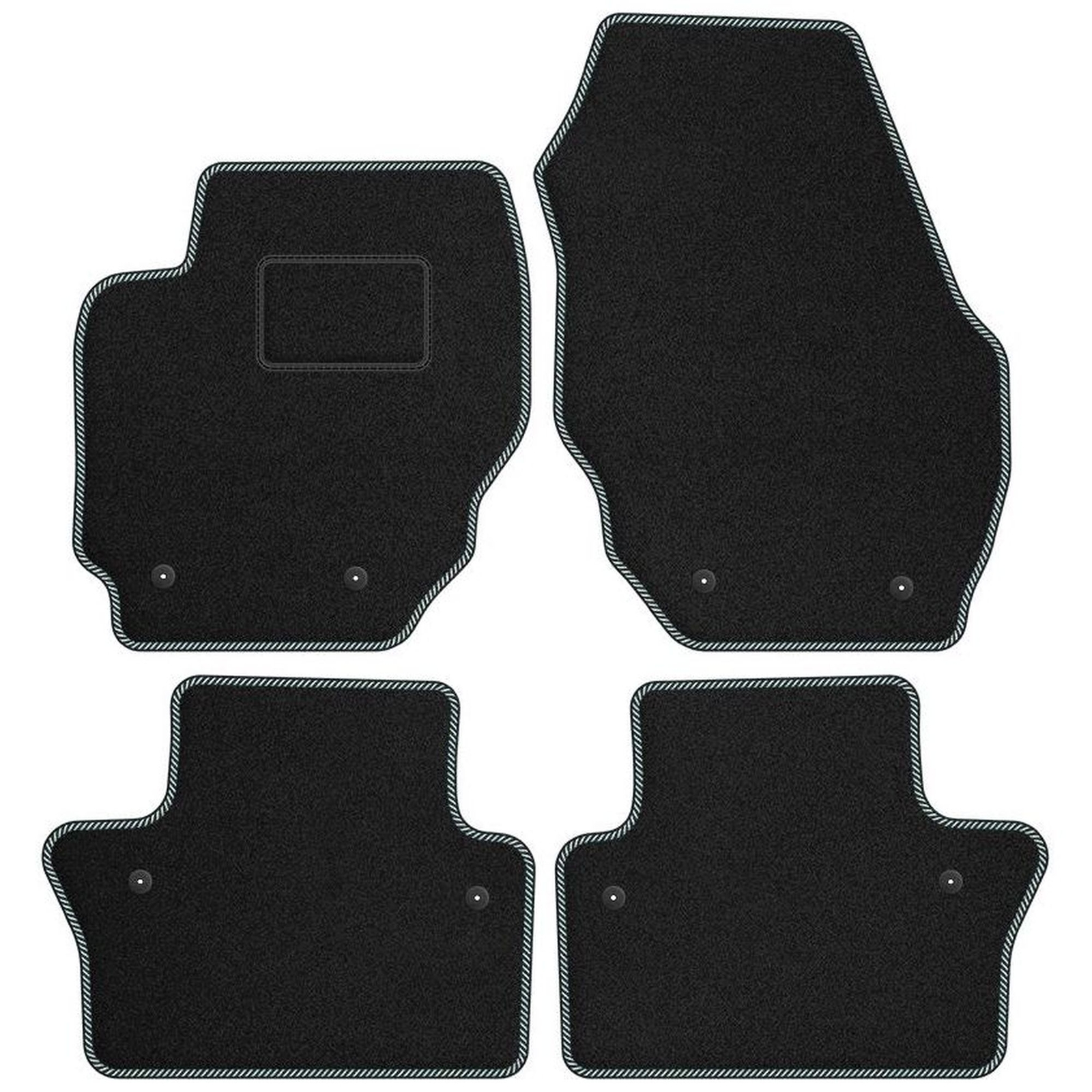 Tapis sol velours STREAK blanc pour rénover la moquette de votre Volvo S80 II