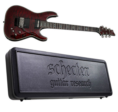 Schecter Hellraiser C-1 FR S Black Cherry Electric Guitar Sustainiac + Hard Case