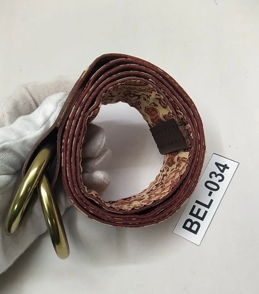 Lucky Brand Large Floral Strap Double Ring Buckle Women Belt - Size 34 - Image 4 of 4