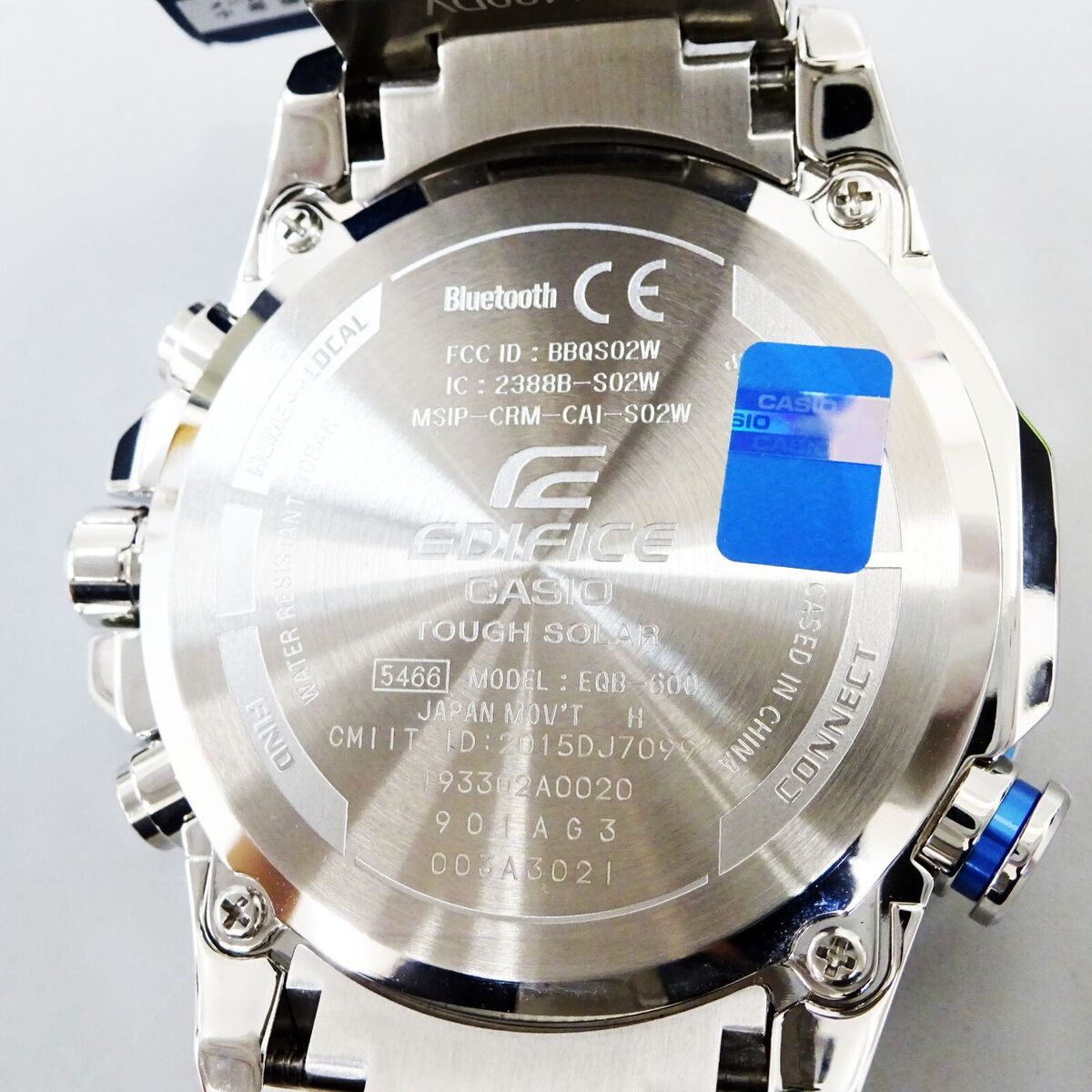 Casio EDIFICE TIME TRAVELLER EQB-600D-1A2JF Smartphone Link Casio EDIFICE TIME TRAVELLER EQB-600D-1A2JF Smartphone Link
