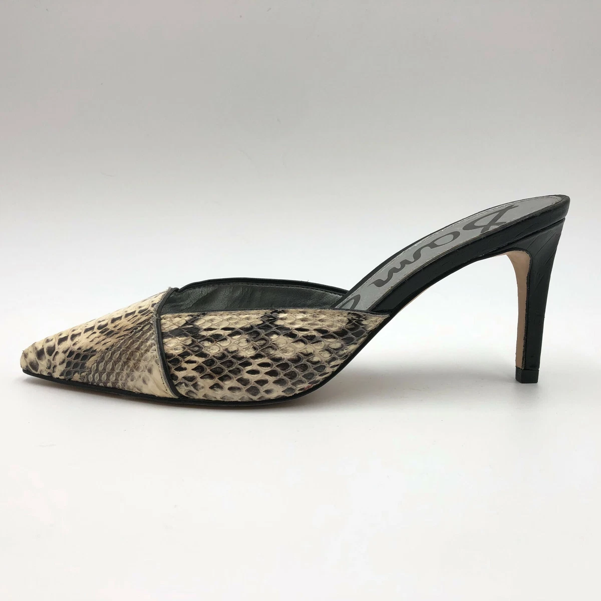 Sam Edelman Odelia Snakeskin Pointed Slide Heels womens 6.5