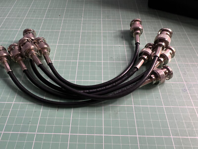bnc cable BNC MALE TO BNC MALE 7  (5 PCs Lot ) Amphenol  Connector