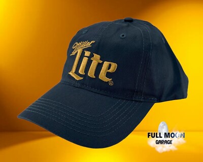 New Miller Lite Beer Vintage Relaxed Fit Men's Strapback Cap Hat
