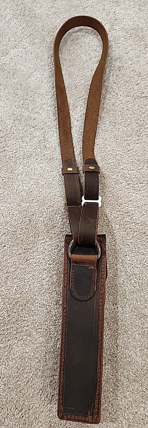 Yoder409 handcrafted leather single trumpet turkey call holster