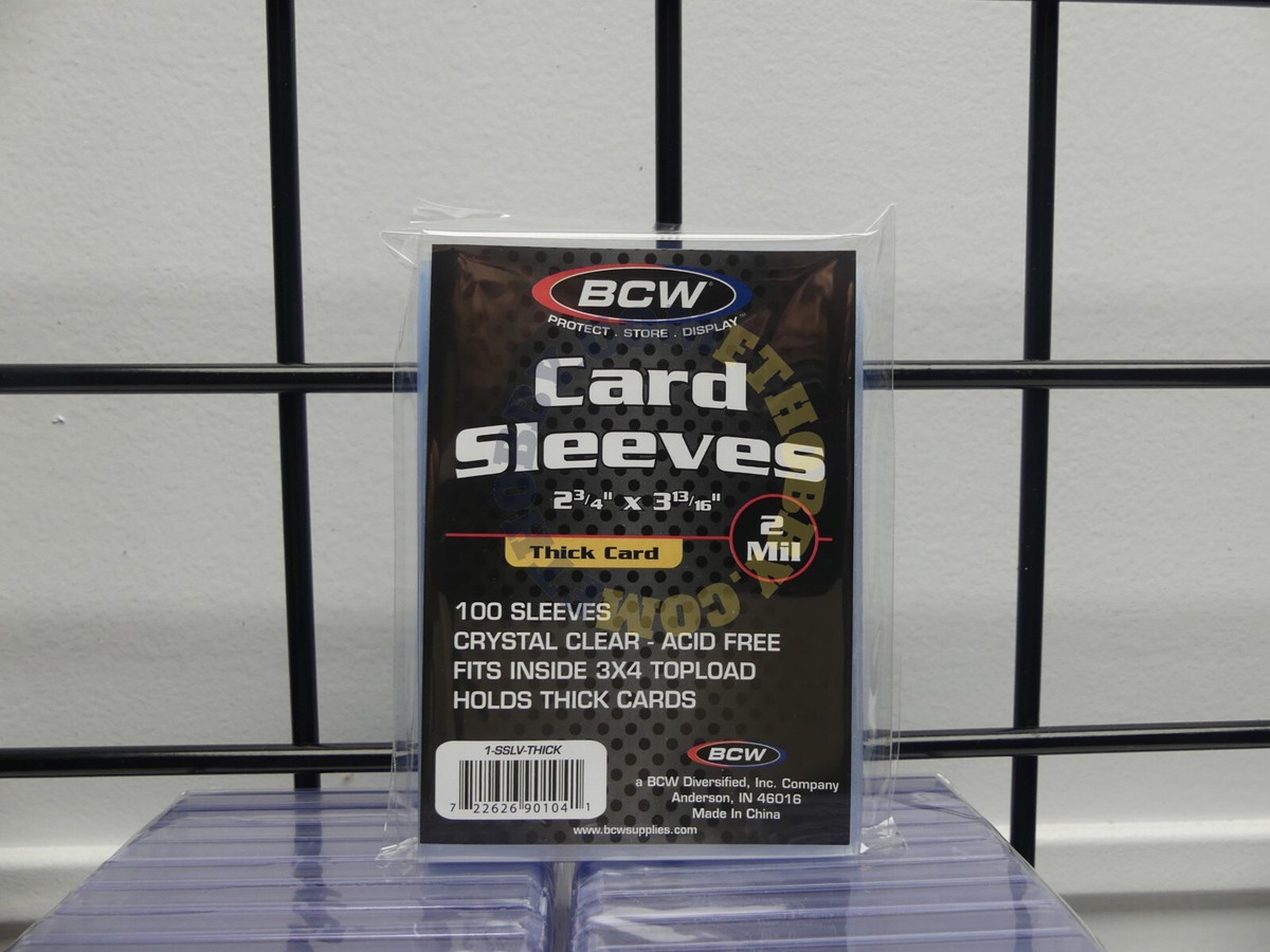 Ultra Pro Card Sleeves BCW Soft Card Sleeves - Pack Of 100, 2 Mil