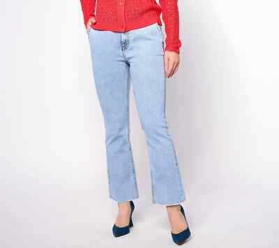 BEAUTIFUL by Lawrence Zarian Ankle Frayed Hem Jean Indigo