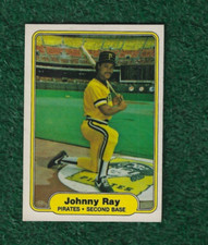 JOHNNY RAY - 1982 FLEER ROOKIE CARD # 492 - PITTSBURGH PIRATES - MLB. rookie card picture