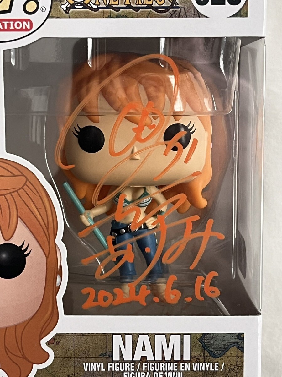 Akemi Okamura Signed Autograph Nami 328 One Piece Funko Pop