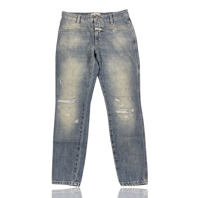 CLOSED Anthropologie Cropped Worker Jeans Size 27 Light Wash