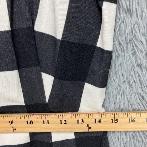 Banana Republic Sheath Dress Women's 4 Black White Buffalo Check Preppy Stretch - Picture 6 of 11