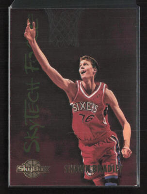 1994-95 SkyBox Premium SkyTech Force #SF4 Shawn Bradley Philadelphia 76ers