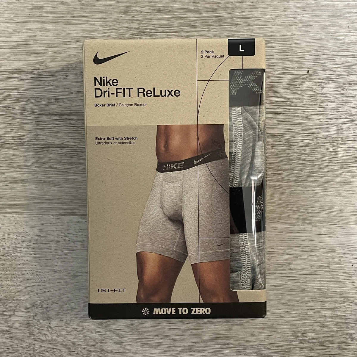 Nike Dri-FIT ReLuxe Men's Boxer Briefs (2-Pack)