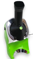 Yonanas 988TL Deluxe Vegan Non-Dairy Frozen Fruit Soft Serve Dessert Maker, Lime