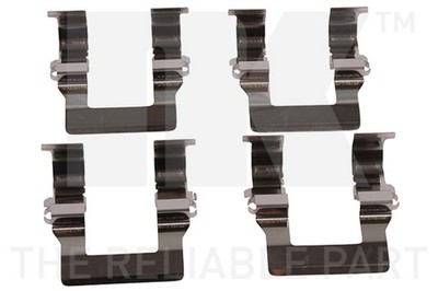 NK Zubehörsatz Scheibenbremsbelag 7930194 für PEUGEOT MITSUBISHI 4007 CITROËN 2