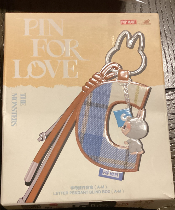 POP MART The Monsters Letter Phone Strap Charm Keychain Universal