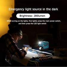 200W Portable Inverter for Makita/Bosch/Dewalt/Milwaukee 18V AC 120-220V